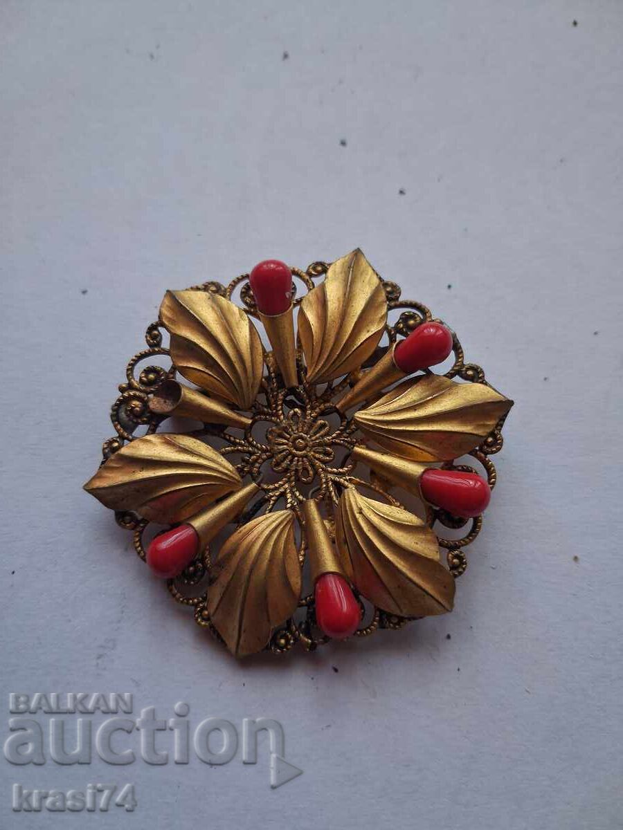 Gilded brooch