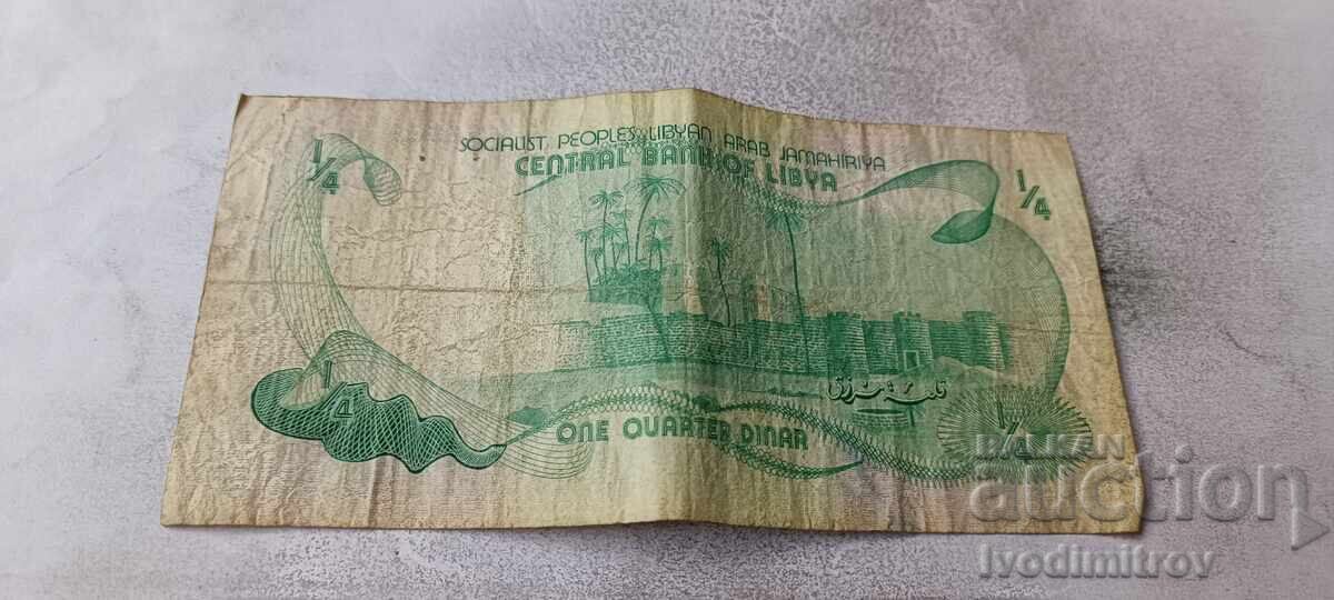 Libia 1/4 dinar cu preț € 3.34 | 6.53 BGN