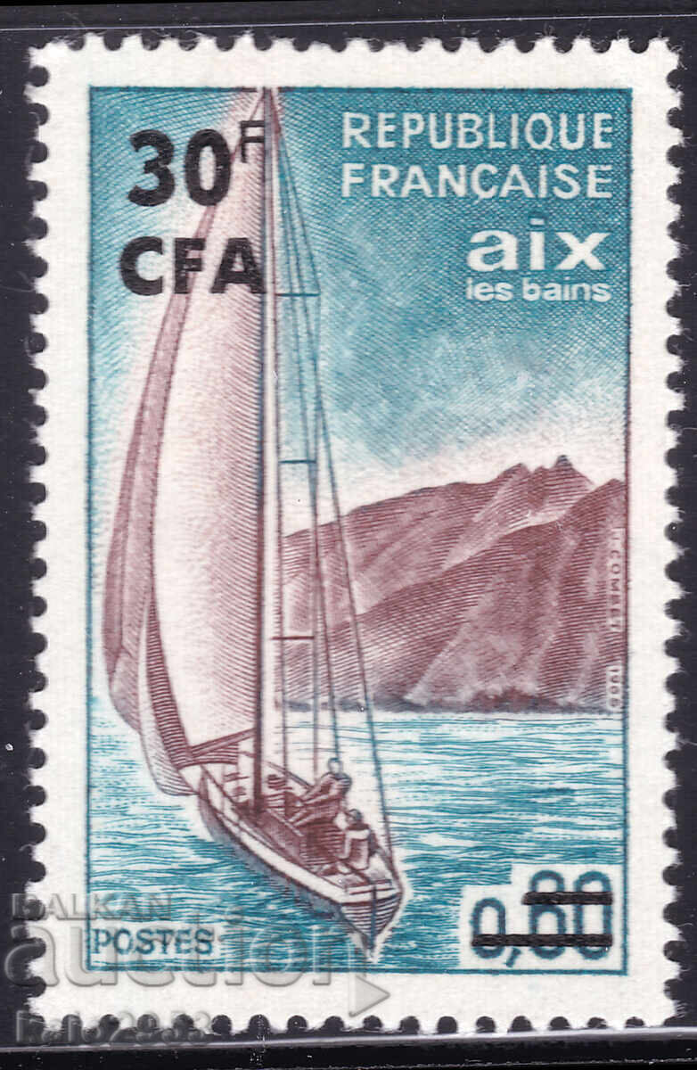 Franța/Reunion-1967-Supratipar "CFA" pe marcă franceză, MNH