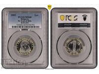 1 leu 2002 MS 68 PCGS