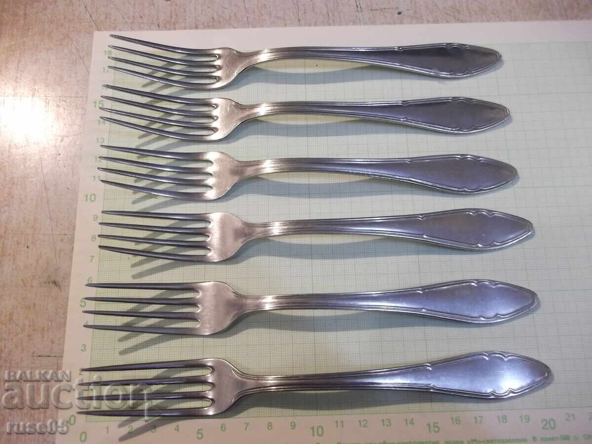 Lot de 6 furculițe de la fabrica „P. Denev” cu preț € 6.14 | 12.01 BGN