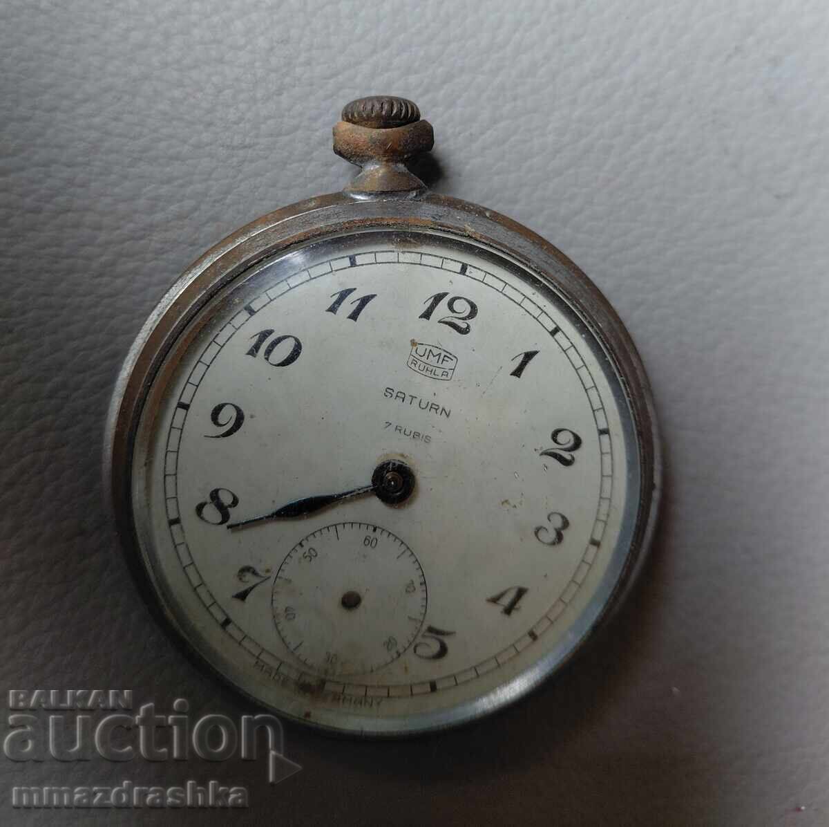 Ceas de buzunar UMF Ruhla Saturn