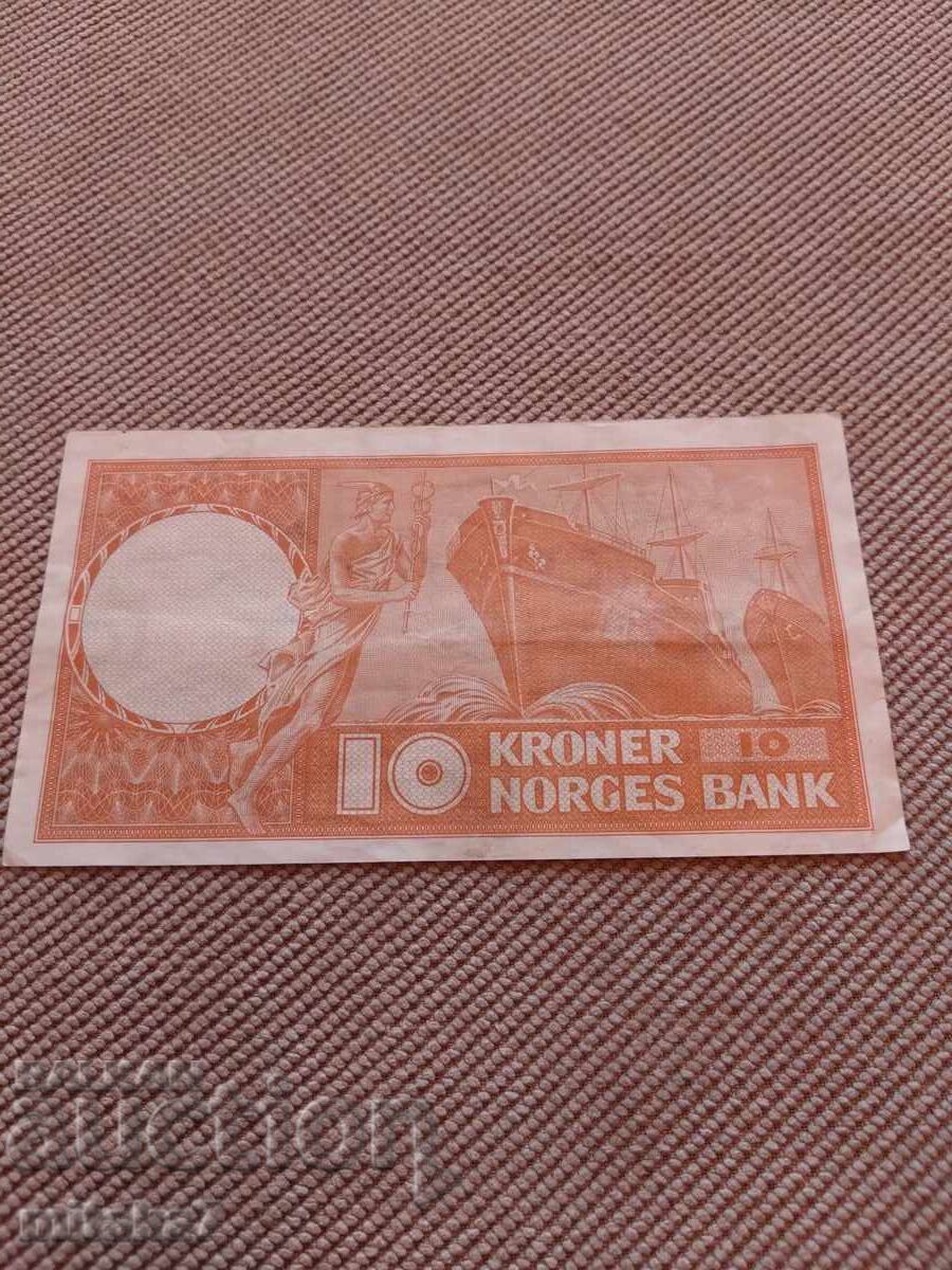 10 coroane 1969, Norvegia cu preț € 3.00 | 5.87 BGN
