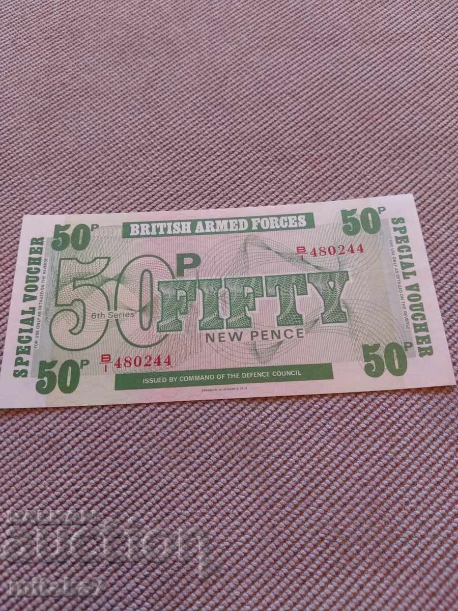 50 pence 1972, Marea Britanie
