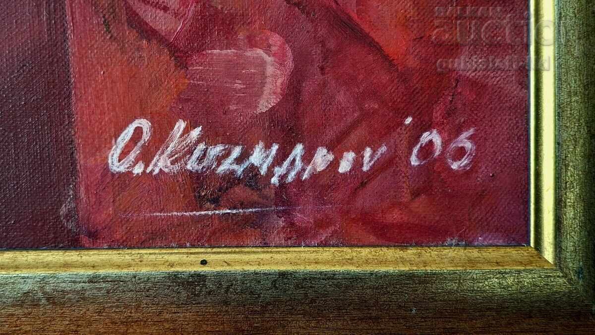 Δημοπρασία Πίνακας, κοπέλα στα κόκκινα, καλλιτέχνης Ογκνιάν Κούζμανοφ, 2006
