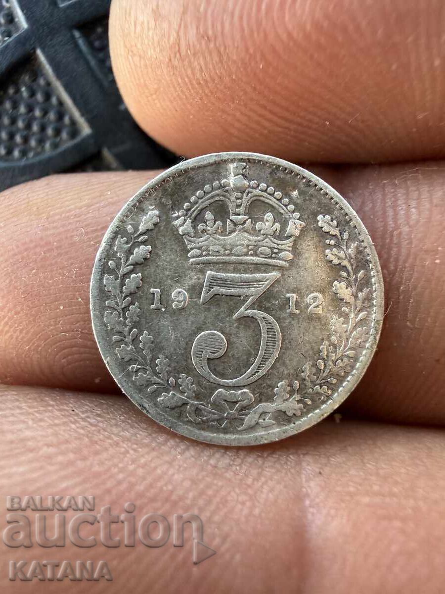 3 pence 1912