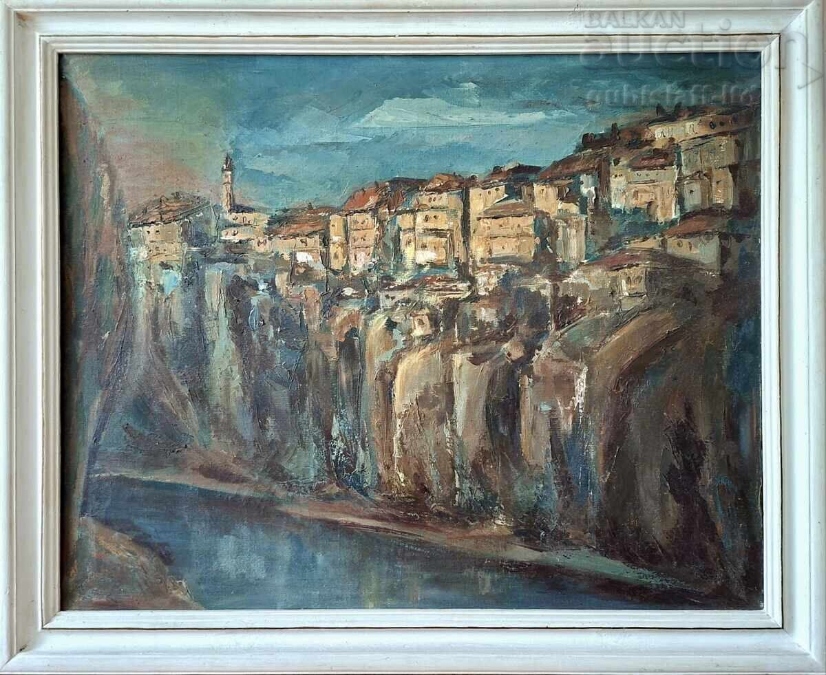 Tablou, vedere din V. Târnovo, pictor I. Sirakov, 1998