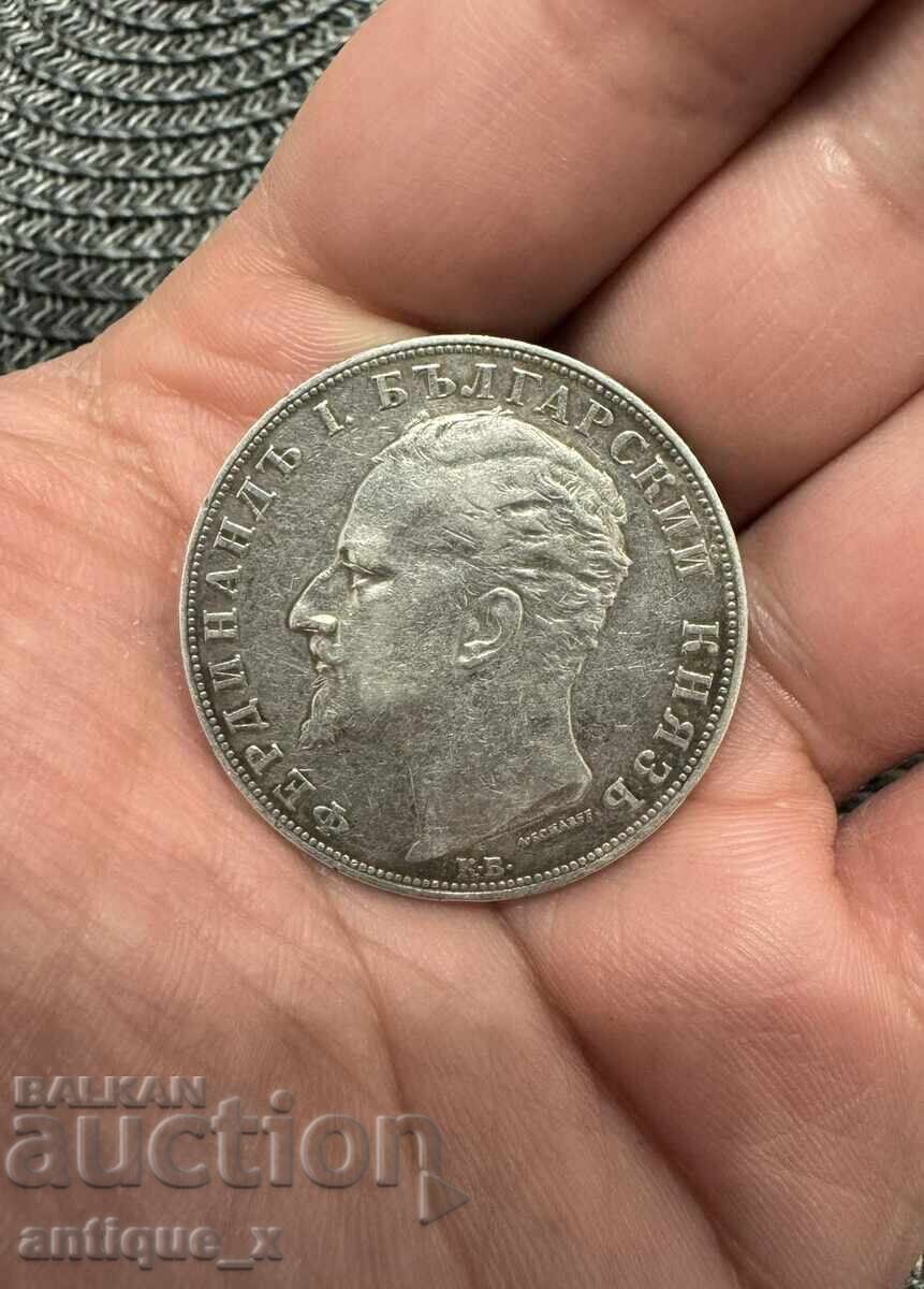 5 BGN 1894 - Ferdinand I - ασήμι