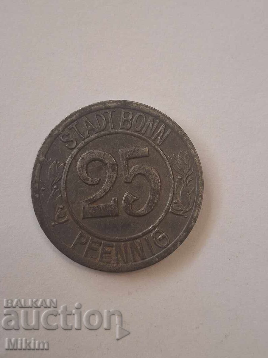 25 Pfennig coin 1920 Germany