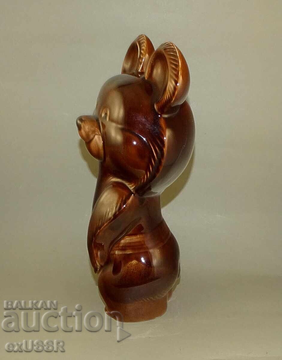 Livrarea Ursuleț mare din porțelan ceramic Mișa URSS, 28 cm Livrarea Ursuleț mare din porțelan ceramic Mișa URSS, 28 cm