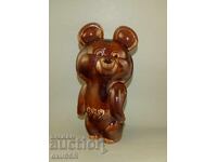 Ursuleț mare din porțelan ceramic Mișa URSS, 28 cm