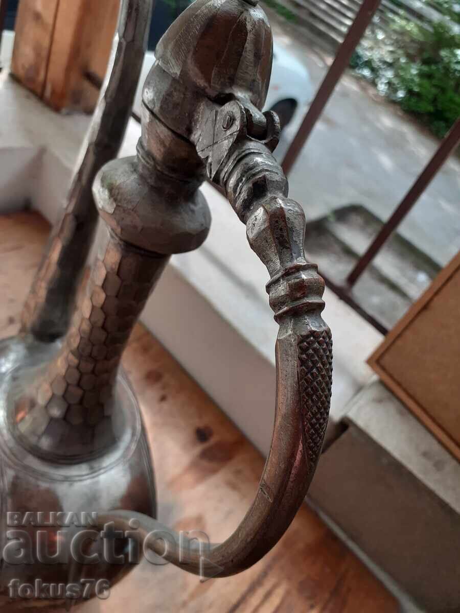 Licitație Minunat ibric otoman vechi, mare - cupru, gravuri Licitație Minunat ibric otoman vechi, mare - cupru, gravuri