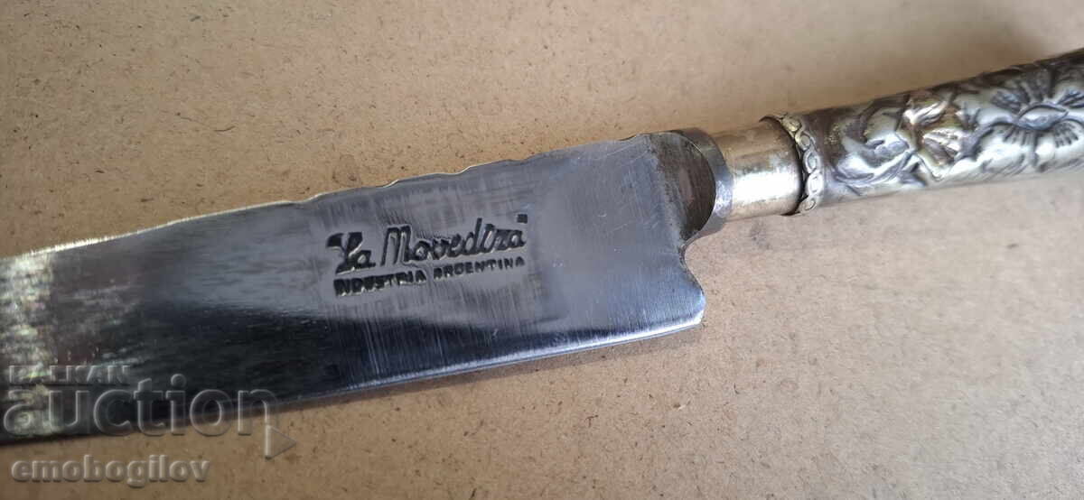 Cuțit argentinian rar "Movediza", montură argintată "Tandil" - 5