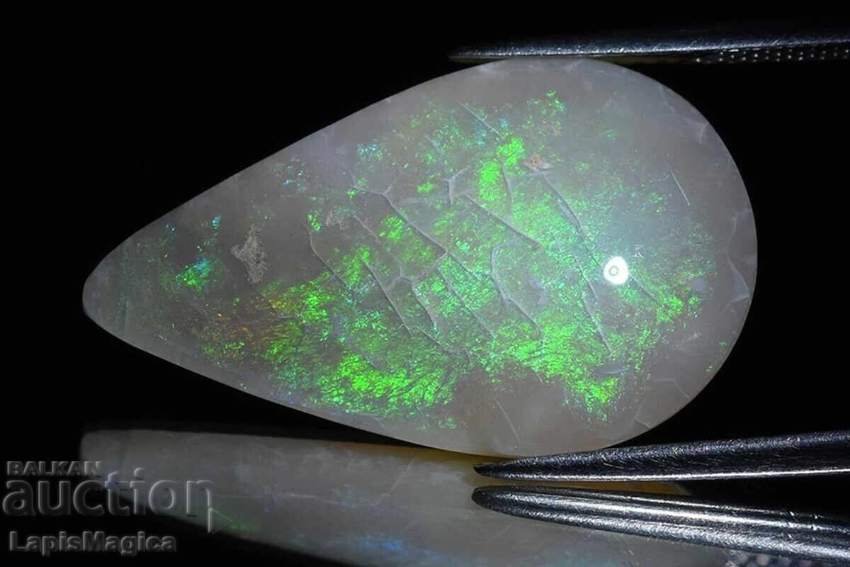 Φυσικό λευκό οπάλιο από το Coober Pedy, Αυστραλία 9.06ct 25x15mm