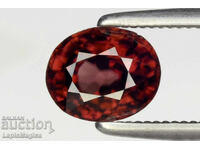 Φυσικό ροζ ζιρκόν 1.41ct 6.3x5.2mm VS αθεράπευτο οβάλ