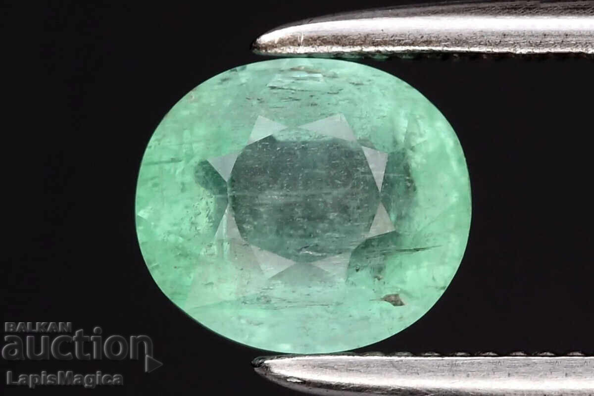 Φυσικό Σμαράγδι από τη Νιγηρία 0.76ct 6x5.2mm Οβάλ κοπή