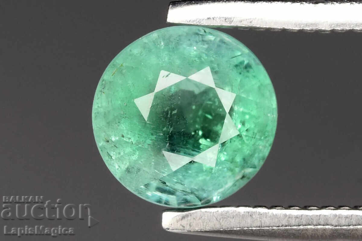 Smarald natural din Nigeria 0.74ct 5.5mm tăietură rotundă
