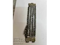 Brățară din perioada Renașterii naționale, sahan, argint. Citește descrierea!