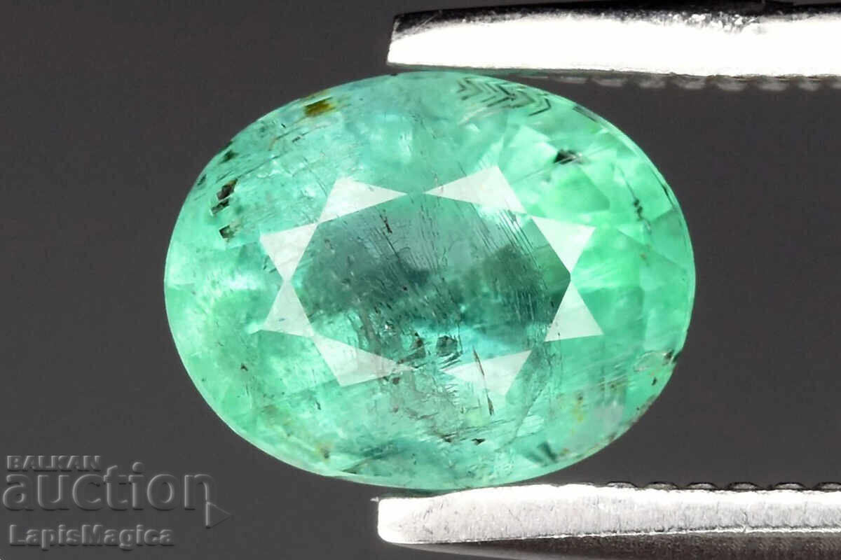 Smarald natural din Nigeria 0.72ct 6.5x5mm tăietură ovală