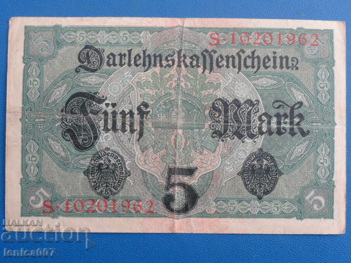 Livrarea Germania 1917 - 5 mărci