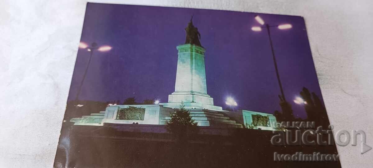 Carte poștală Sofia Monumentul Armatei Sovietice