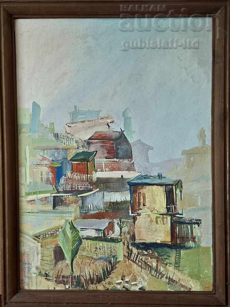 Pictură, peisaj, 1993, art. B. Rusenov (1946-2015)