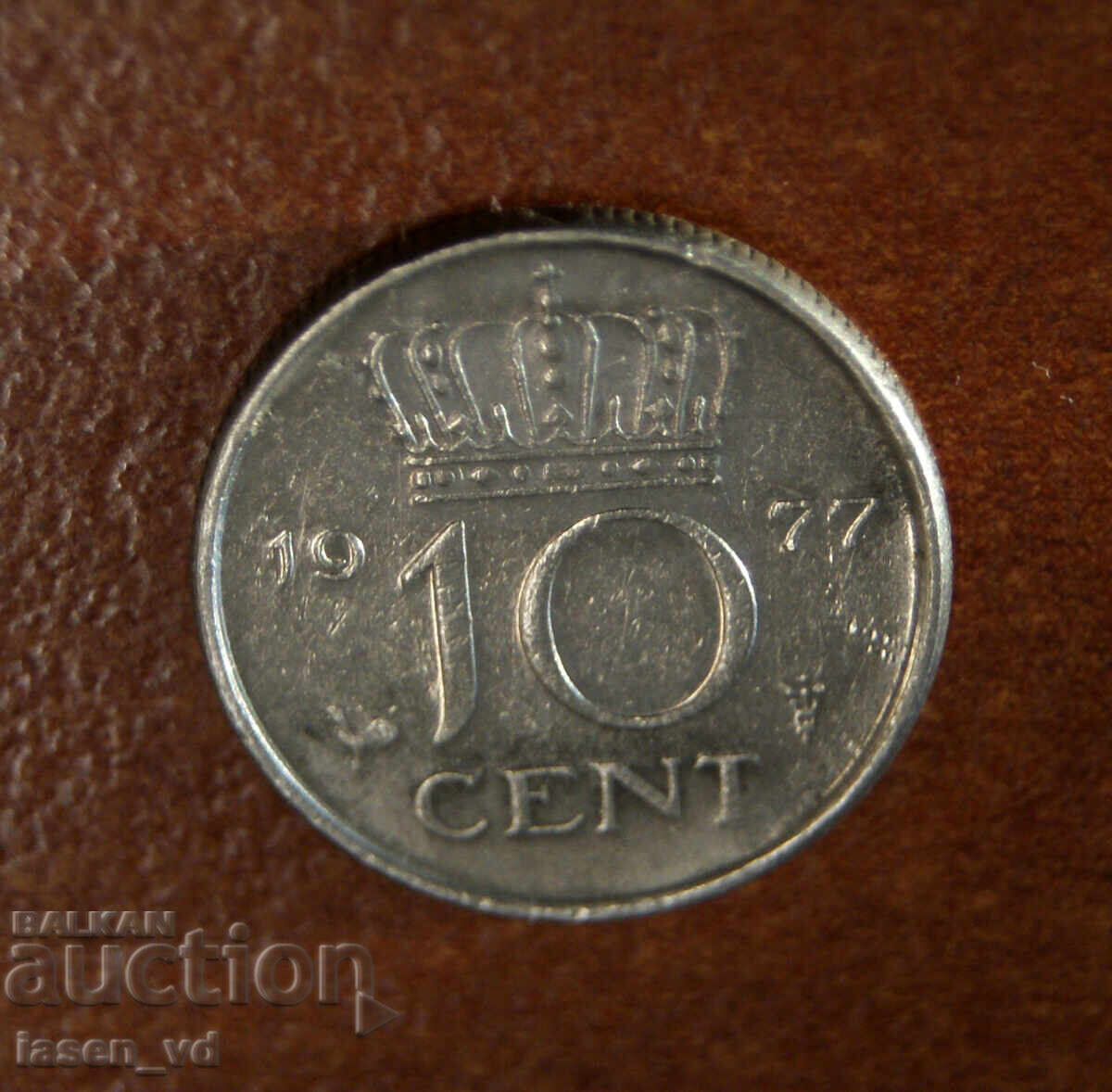 10 cenți Țările de Jos 1977