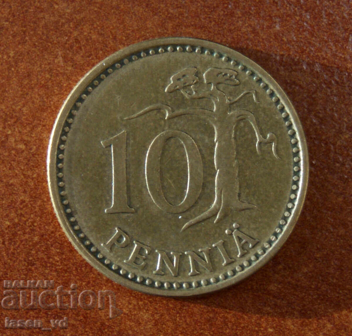 10 penniä, Finlanda, 1973