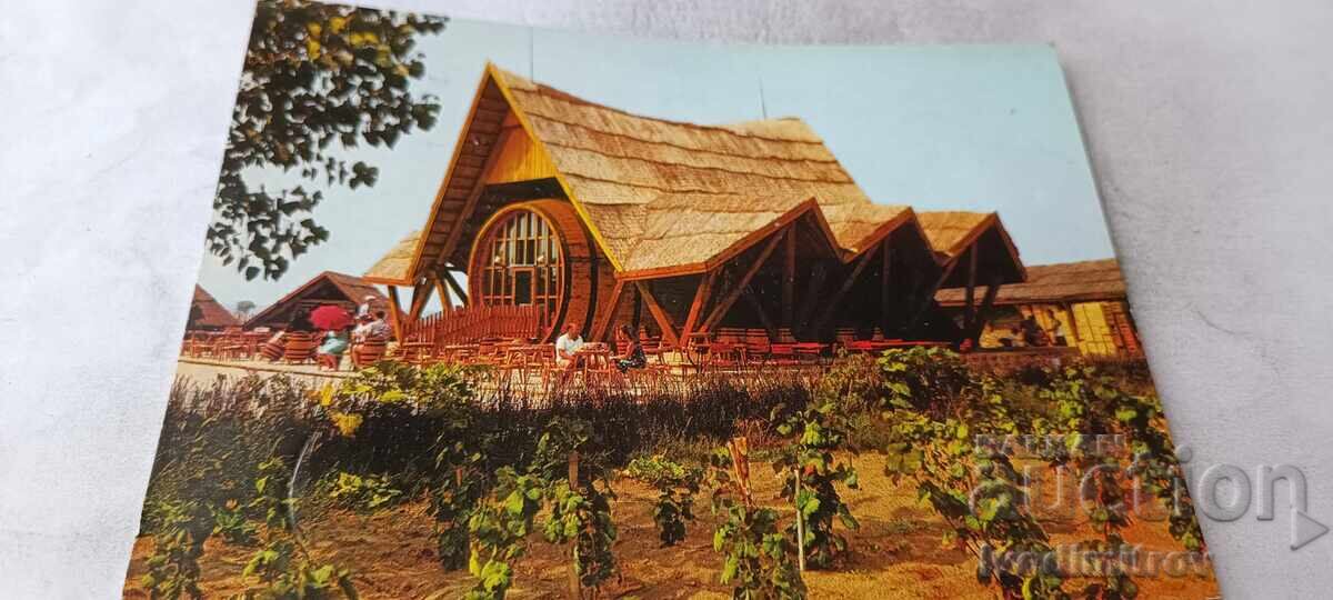 Carte poștală Sunny Beach Restaurant Bǎčvata 1977 Carte poștală Sunny Beach Restaurant Bǎčvata 1977