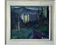 Tablou, peisaj, pictor D. Todorov-Jarava (1901-1988)