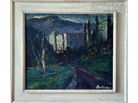 Tablou, peisaj, pictor D. Todorov-Jarava (1901-1988)