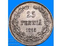 Ρωσία για τη Φινλανδία 25 πένια 1915