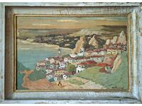 Картина "Пейзаж от Балчик", худ. А. Петков (1922-1976)