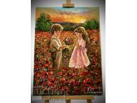 Denitsa Garelova painting 30/40 "Pure Love"