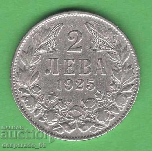 (¯`'•.¸ 2 leva 1925 BULGARIA (without line) ¸.•'´¯)