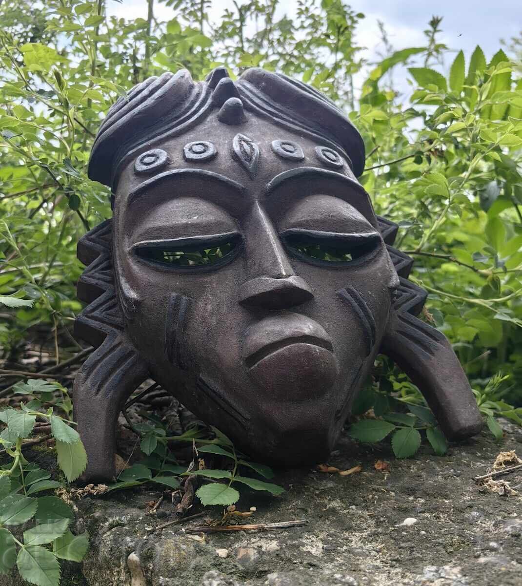 Licitație MASCĂ VECHE SCULPTURĂ FIGURINĂ MAYA ATECI INCAȘI INDIENI