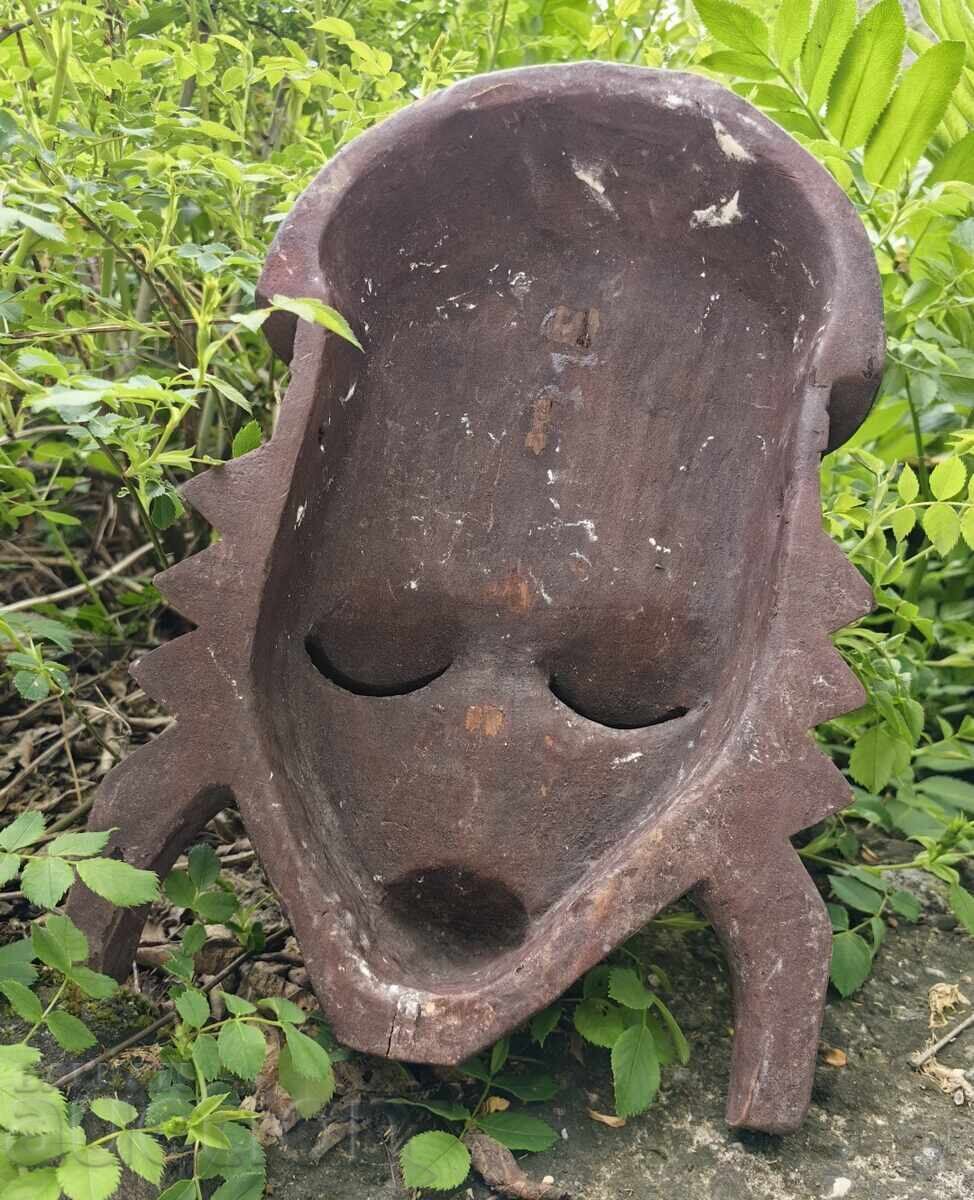 MASCĂ VECHE SCULPTURĂ FIGURINĂ MAYA ATECI INCAȘI INDIENI - 5