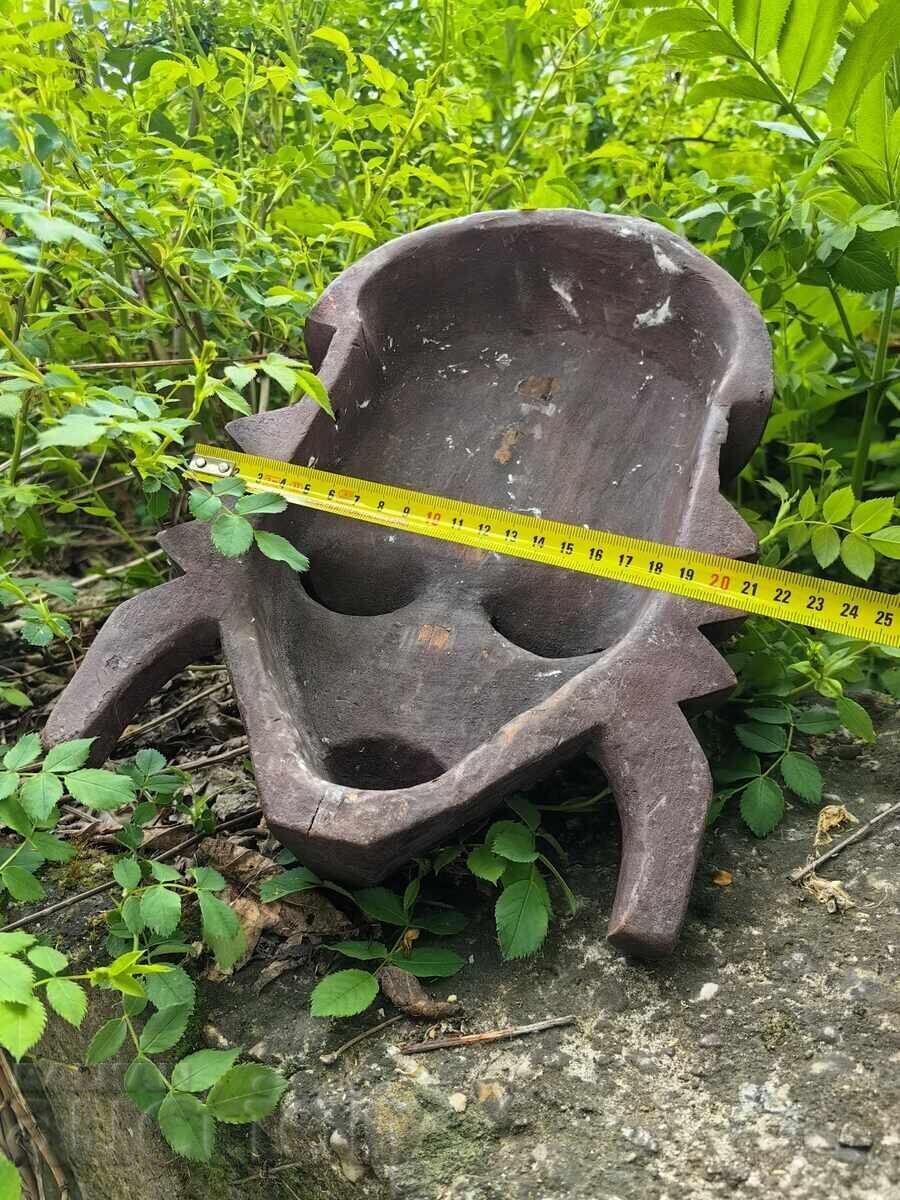 MASCĂ VECHE SCULPTURĂ FIGURINĂ MAYA ATECI INCAȘI INDIENI - 7