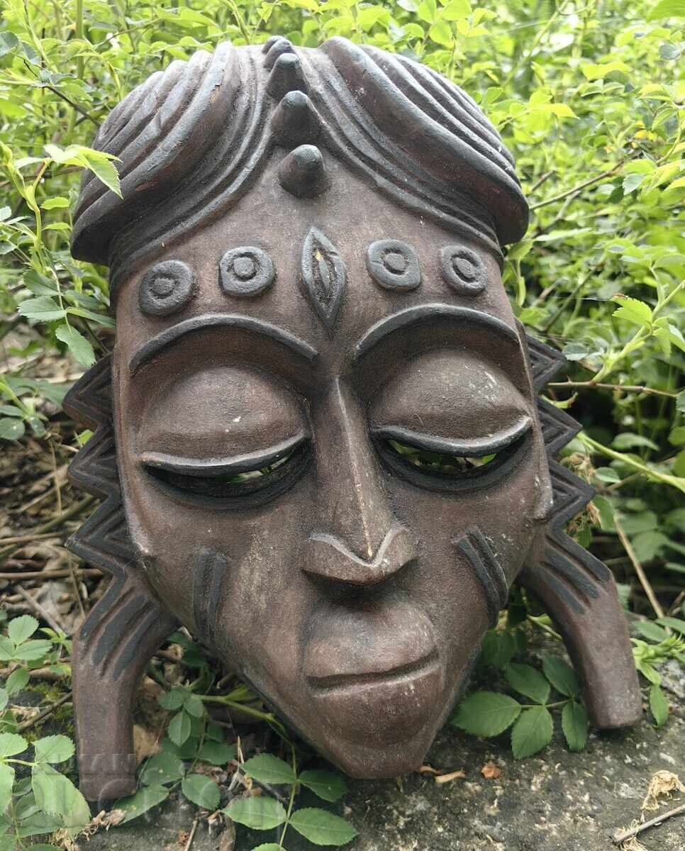 MASCĂ VECHE SCULPTURĂ FIGURINĂ MAYA ATECI INCAȘI INDIENI
