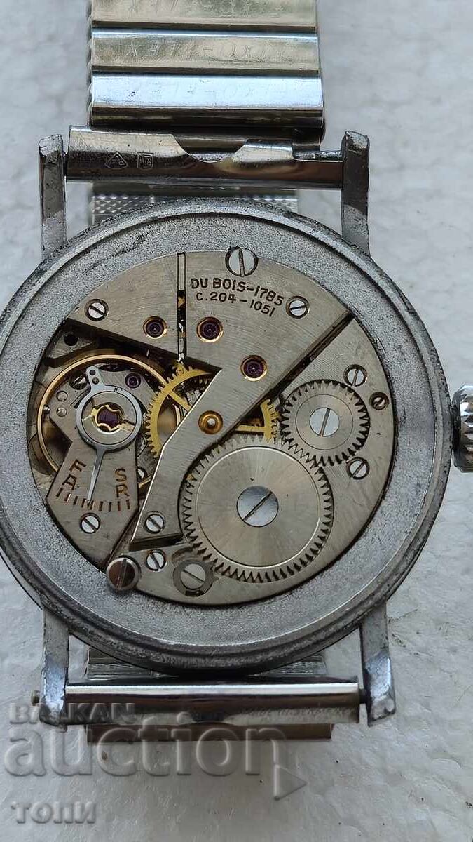 DU BOIS SWISS MADE MILITARY CAL204-1051. RARE WORKING BZC - 6