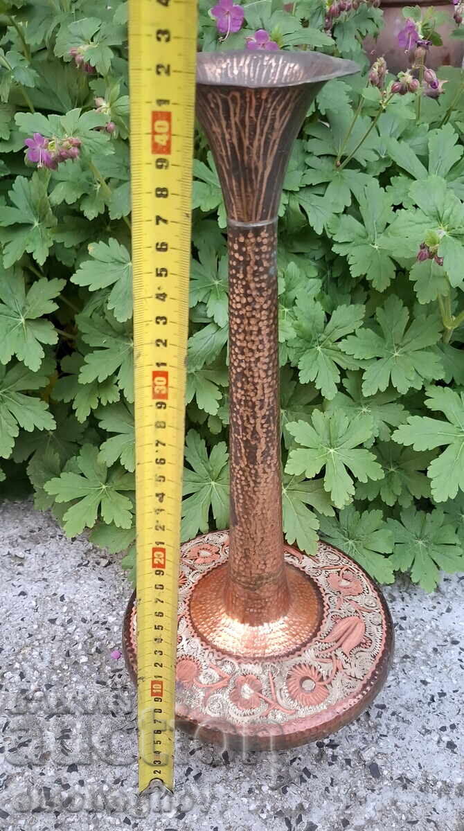 Delivery of Old Hand-forged Copper Vase 42cm