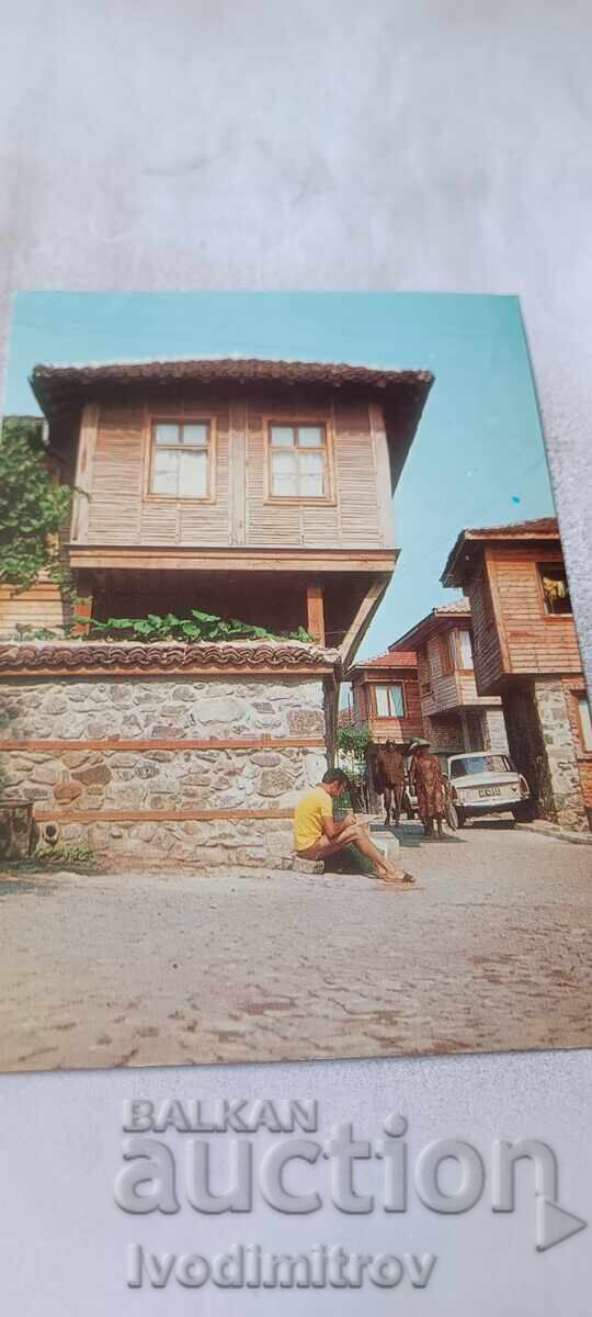 Carte poștală Sozopol Case vechi 1977
