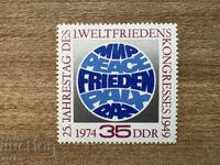 RDG - 25 ani de la Primul Congres Mondial pentru Pace (1974) MNH