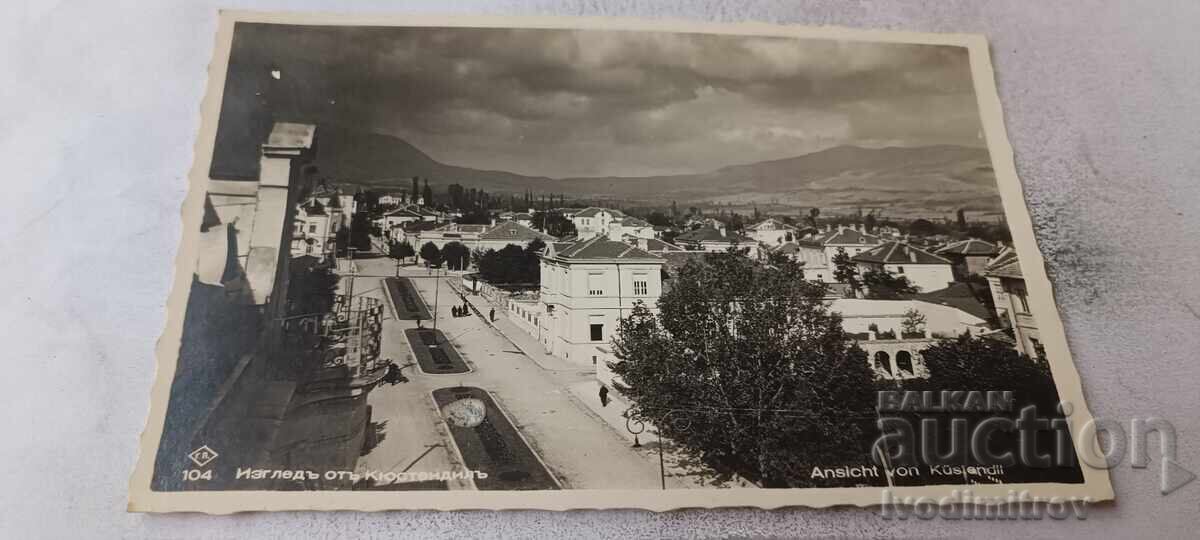 Carte poștală Kyustendily View Gr. Paștele 1938 Carte poștală Kyustendily View Gr. Paștele 1938