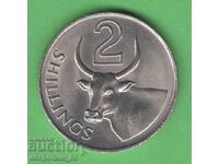 (¯`'•.¸ 2 σελίνια 1966 ΓΚΑΜΠΙΑ UNC- ¸.•'´¯)