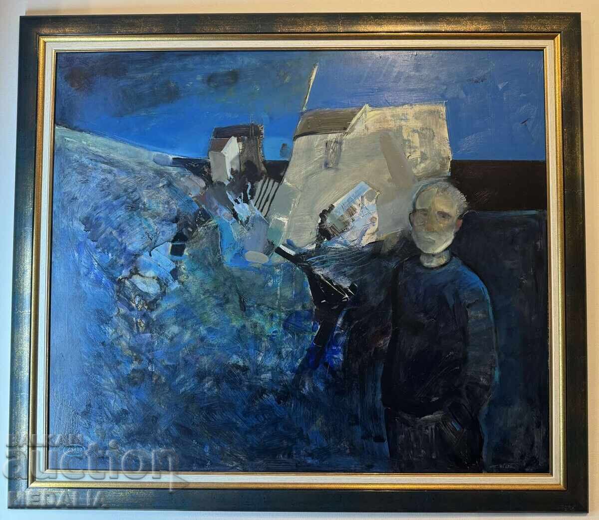 Stoil Mirchev - „La sfârșitul zilei” - ulei pe pânză - semnat - înrămat