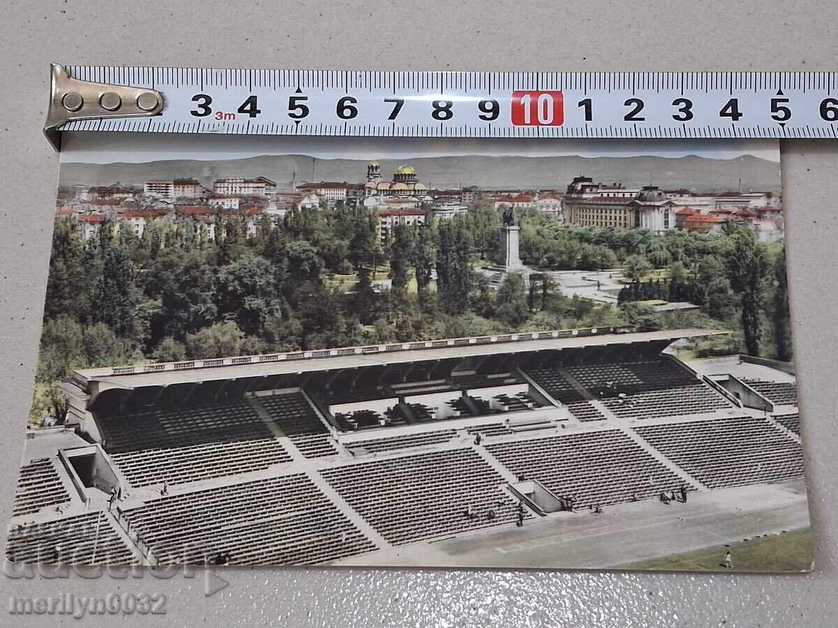 Foto poshtenska kartichka Sofiya 1961g stadion Levski - 6