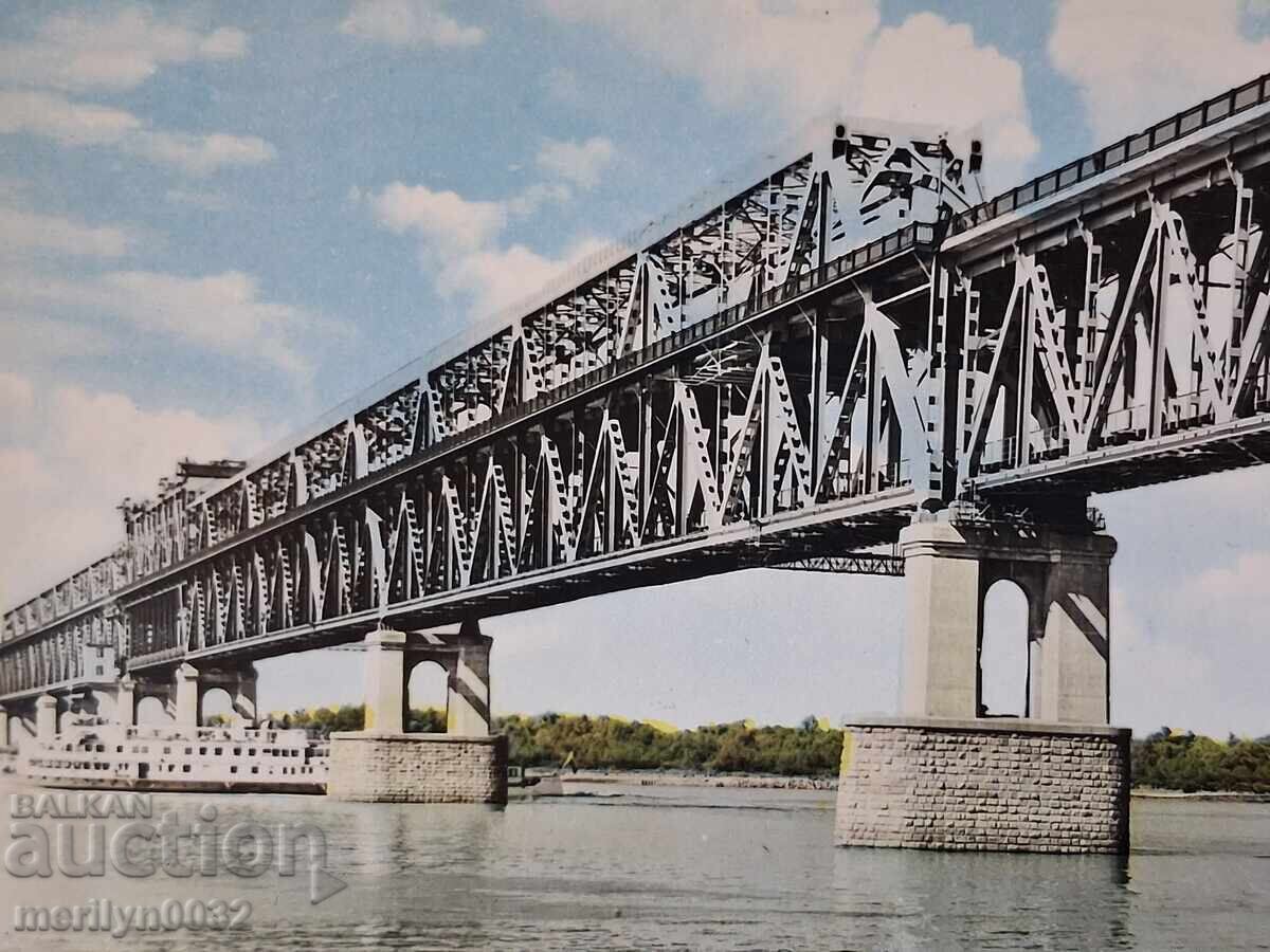 Снимка пощенска картичка Русе 1963г Дунав мост с цена € 12.94 | 25.31 лв.
