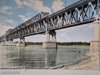 Снимка пощенска картичка Русе 1963г Дунав мост