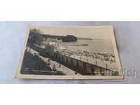 Carte poștală Varna Băile Marine Gr. Paskov 1946